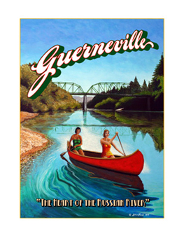 Guerneville Art Poster - Wine Country Art Posters & Art by Warren R. Percell Sr. - A California Artist