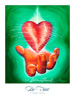 Be Still Art Poster - Heart in Hand - Wine Country Art Posters & Art by Warren R. Percell Sr. - A California Artist