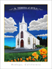 St. Teresa of Avila Art Poster - Bodega Church Art Poster - Wine Country Art Posters & Art by Warren R. Percell Sr. - a California Artist